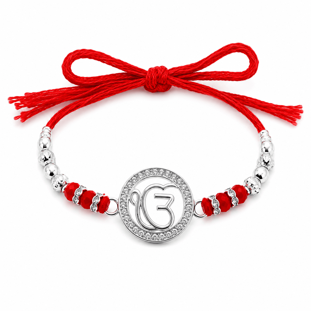 925 Sterling Silver Rakhi for Brother with Roli & Chawal | Handmade Raksha Bandhan Rakhi | Gift for Men & Boys | With 925 Stamp view 3