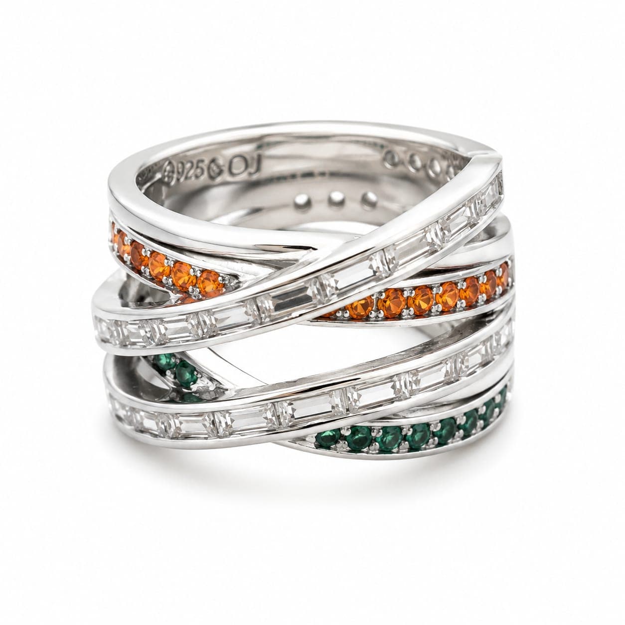 ORISIL JEWELS 925 Stearling Silver Multiple Rings Designs | Gifts for Girlfriend, Gifts for Women and Girls | With 925 Stamp and BIS Hallmarked  view 2