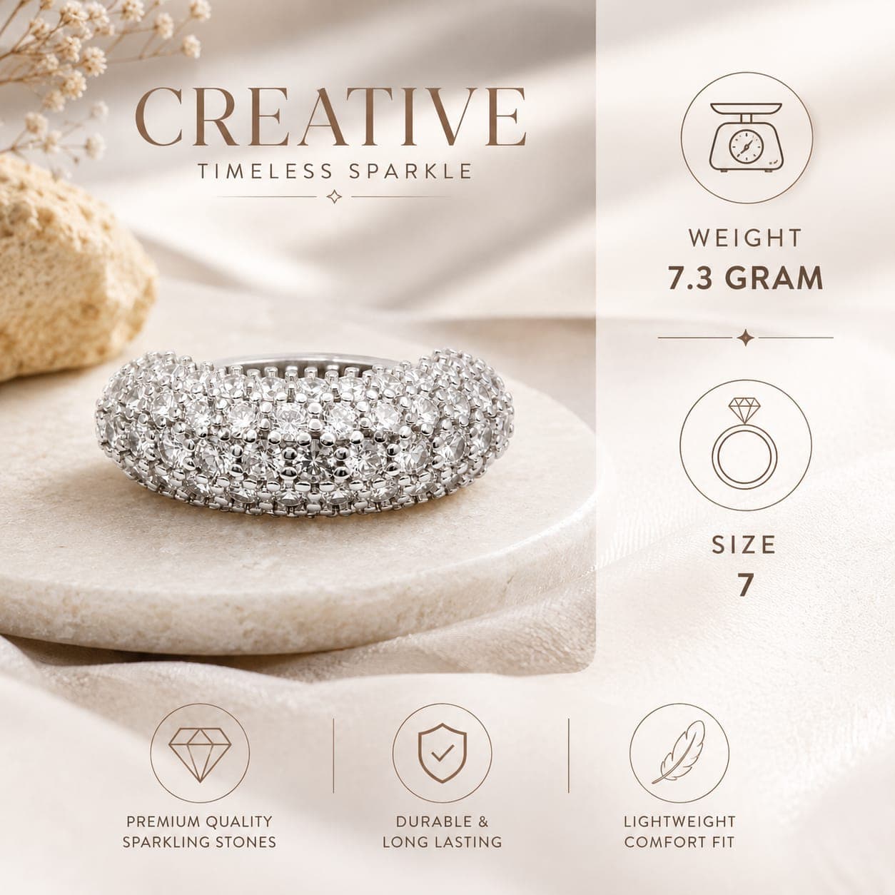 ORISIL JEWELS 925 Stearling Silver Multiple Rings Designs | Gifts for Girlfriend, Gifts for Women and Girls | With 925 Stamp and BIS Hallmarked view 3