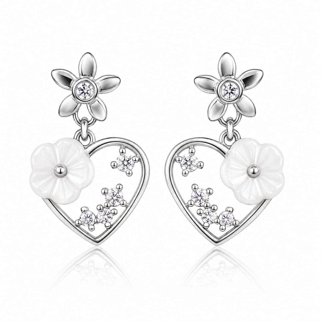 92.5 Silver Earrings for Women | Trendy Daily Wear Earrings | Multiple Design Collection (Design 1)
