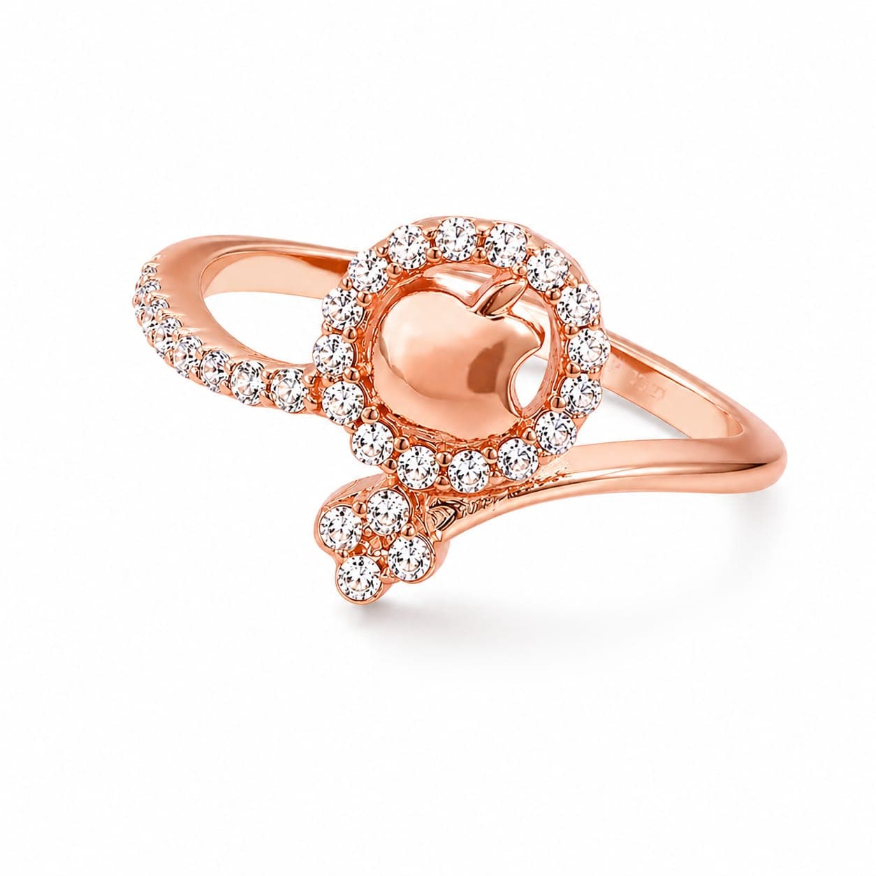 925 Sterling Silver Adjustable Ring for Women | CZ Sparkling Design | BIS Hallmarked | Silver & Rose Gold Colour | Gift for Women and Girls