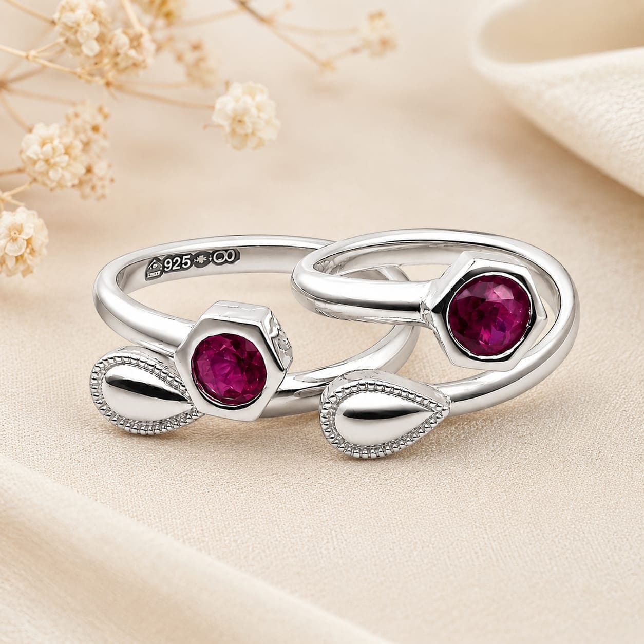 925 Sterling Silver Adjustable Toe Rings for Women | BIS Hallmarked | Adjustable Size (Design 7)
