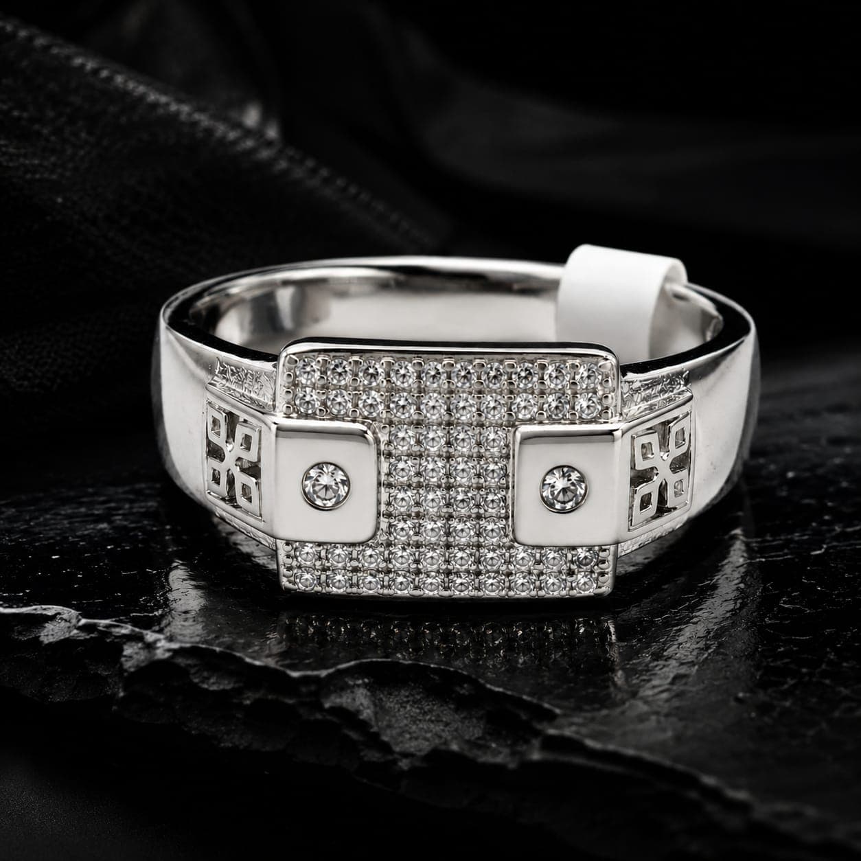 925 Sterling Silver Design Ring for Men | Hallmarked Pure Silver | Stylish Daily Wear Gents Ring (Design 1)