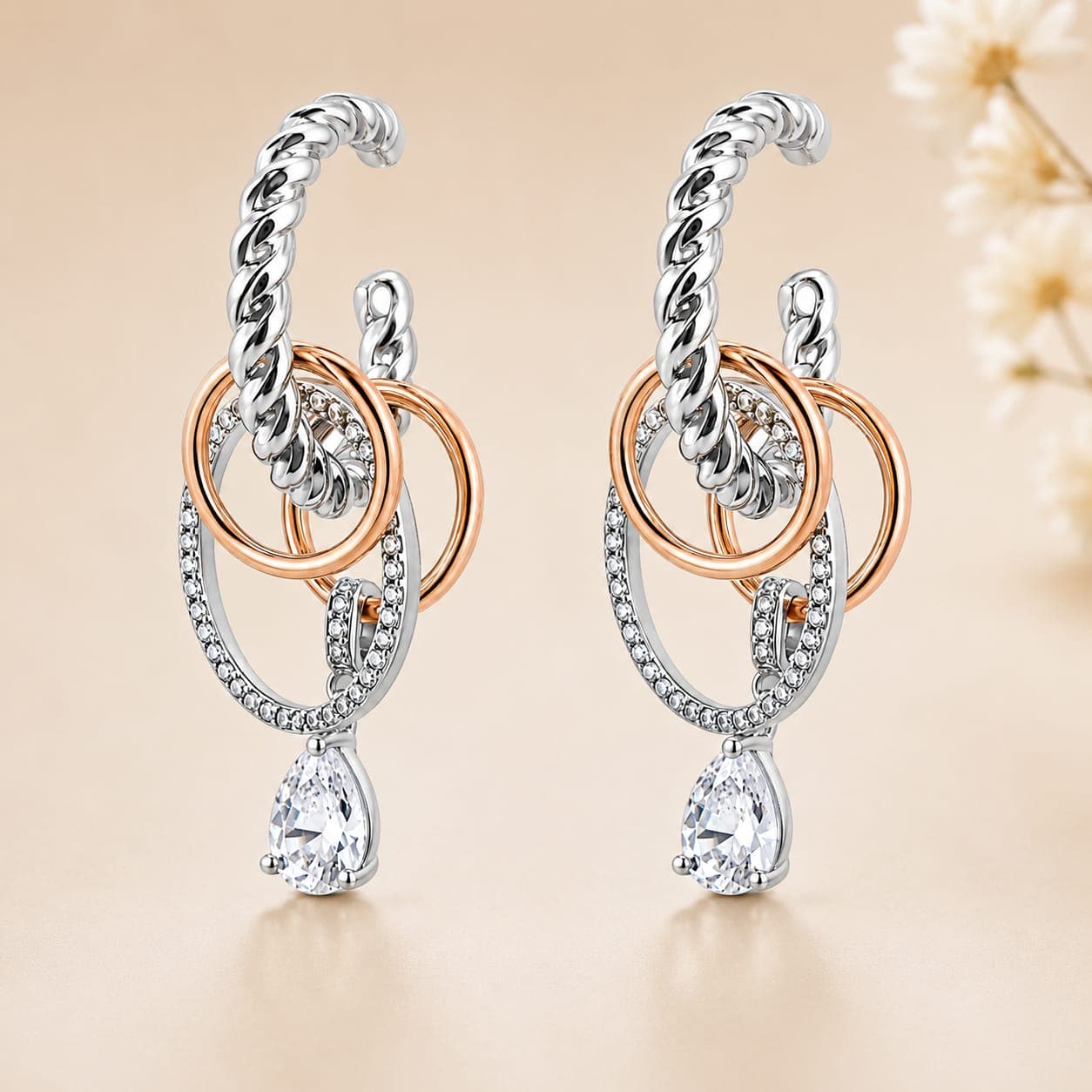 925 Sterling Silver Earrings for Women | Multiple Stylish Designs | BIS Hallmarked Silver Jewellery (Design 4)