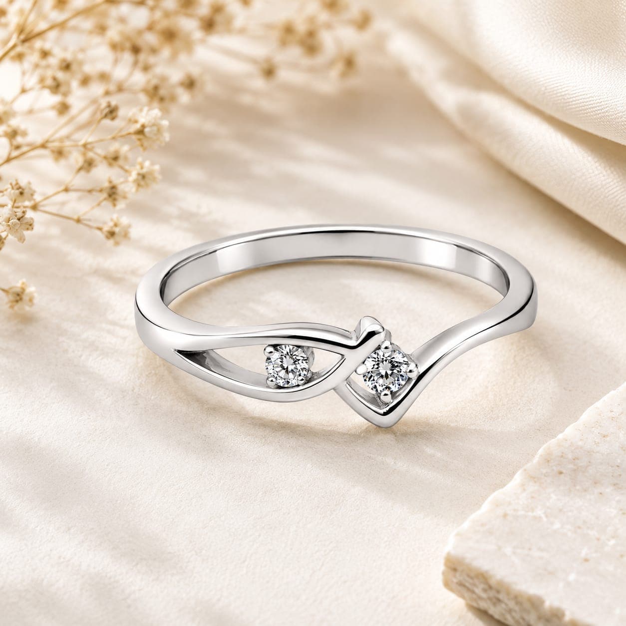 925 Sterling Silver Infinity Ring for Women | Cubic Zirconia Stone Design | Minimalist Promise Ring | Elegant Everyday Wear Jewelry